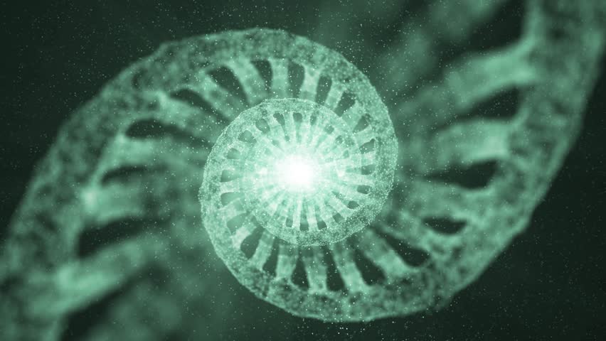 Artistic rotating of a dna helix on futuristic copy space animation background.  - Powered by Shutterstock - Get 15% off with code: PIKWIZARD15