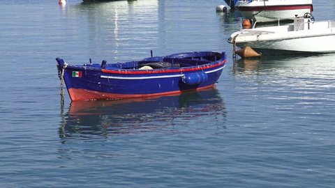 4k Italia, typical fishing boat.
