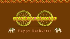 Jagannath rathyatra animated illustration video