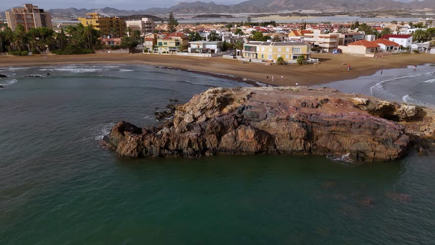 Aerial view of Puerto de Mazarrón in the Region of Murcia, Spain