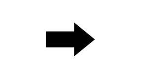 Animated 2d Road arrows sign symbol icon animation video footage. 4K transperancy Background. - Powered by Shutterstock - Get 15% off with code: PIKWIZARD15