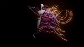 dancing figures with trails of light - Powered by Shutterstock - Get 15% off with code: PIKWIZARD15