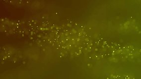 Dynamic video background with glittering golden polka dots regularly floating in the golden background, dynamic background with shining polka dots, simple dynamic video background