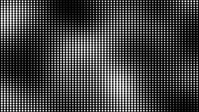 Abstract black and white gradient halftone dotted background with a pop cartoon comic motion pattern. Seamless loop in retro monochrome vintage style in 4k. Fit for tint, alpha, or overlay layer
