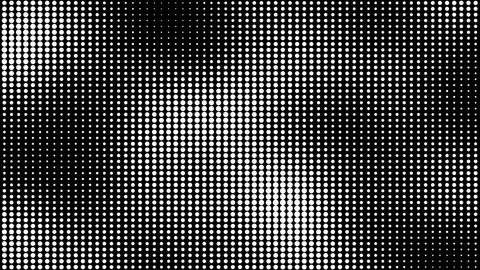 Abstract black and white gradient halftone dotted background with a pop cartoon comic motion pattern. Seamless loop in retro monochrome vintage style in 4k. Fit for tint, alpha, or overlay layer Stock Video