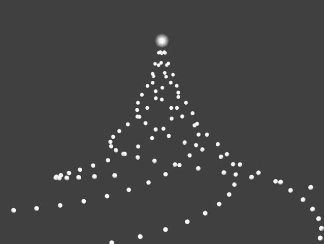 Abstract Rotating Christmas Tree (seamless looping)