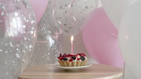 Happy Birthday cake with sparklers