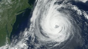 4K Satellite view from space. Timelapse animation of the eye of the hurricane - Powered by Shutterstock - Get 15% off with code: PIKWIZARD15