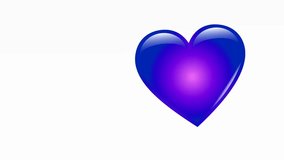 Red Heart Animated Emoji. 4K resolution loop animation. 4k Motion Background Animation