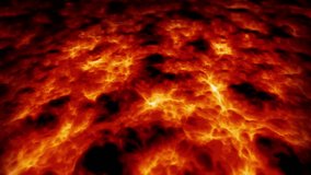 Hot lava or magma surface animation, abstract Lava, magma, lava motion background, Lava footage or video, volcano surface of red-orange flowing above