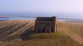 Drone footage of St Catherines Chapel in Abbotsbury