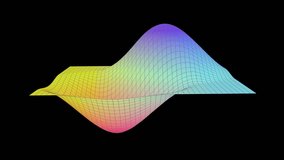 3d mathematical geometry parametric surface graph equation. Can be used to represent data science, mathematical analysis, multivariate functions or 3d spatial analysis - Powered by Shutterstock - Get 15% off with code: PIKWIZARD15