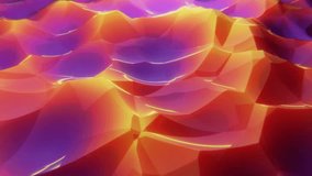 looped 3d animation. vibration of multicolored energy
