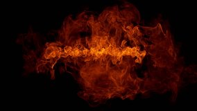 Super slow motion of fire flames isolated on black background. Filmed on high speed cinema camera at 1000 fps - Powered by Shutterstock - Get 15% off with code: PIKWIZARD15