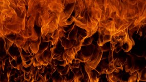 Super slow motion of fire flames isolated on black background. Filmed on high speed cinema camera at 1000 fps - Powered by Shutterstock - Get 15% off with code: PIKWIZARD15