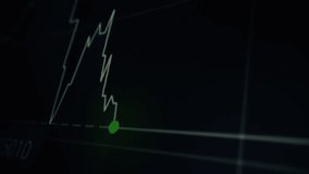 Stock market graph screen monitor with point up and down price or electrocardiogram ecg graph on the patient monitor - Powered by Shutterstock - Get 15% off with code: PIKWIZARD15