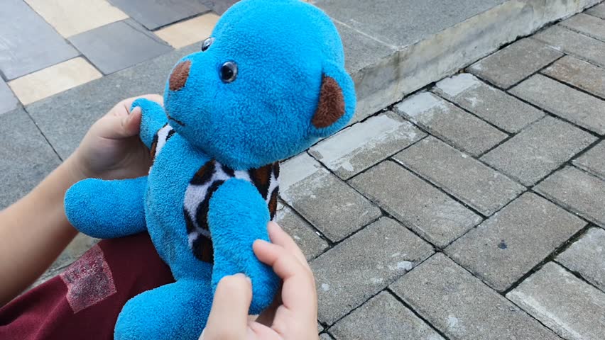Adorable footage capturing a child