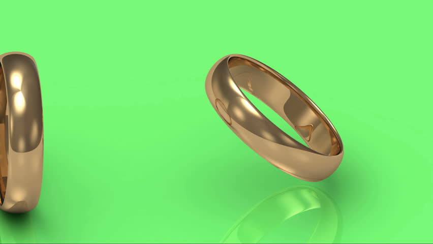 Green Screen with Rotating Gold Stock Footage Video (100% Royalty-free ...
