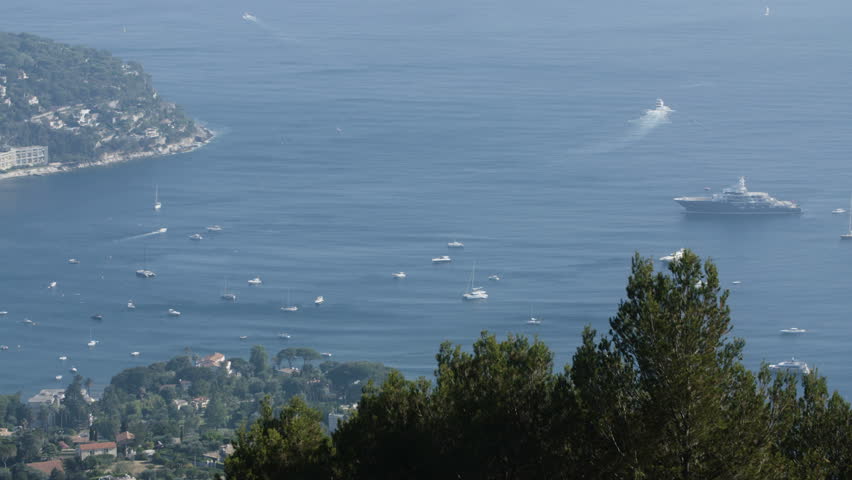 Motorboats and Sailboats on the French Riviera