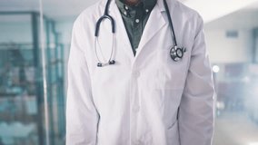 Doctor, arms crossed and stethoscope for medical, hands and employee for healthcare. Medicare, specialist and professional in career, workplace and confident for medicine and medical worker - Powered by Shutterstock - Get 15% off with code: PIKWIZARD15