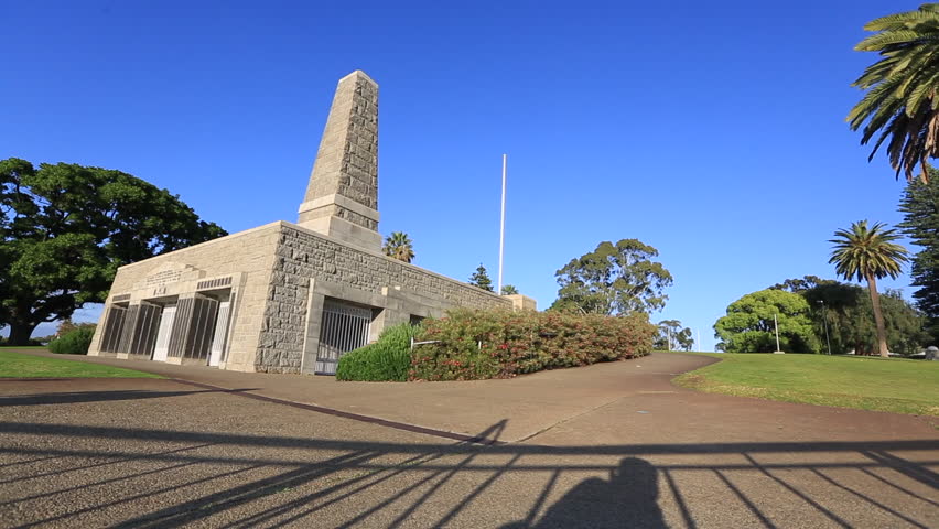 World war 2 war memorial in kings park botanic gardens, 6 November 1955, Perth city western of Australia