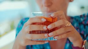 Woman Drinking Cocktail And Looking On Sea.Girl Looking At Sea Horizon,Drinking Cocktail Negroni.Attractive Woman In Looking At Sea. Pretty Girl In Sunglasses Relaxing At Ocean.Female Drinking Negroni - Powered by Shutterstock - Get 15% off with code: PIKWIZARD15