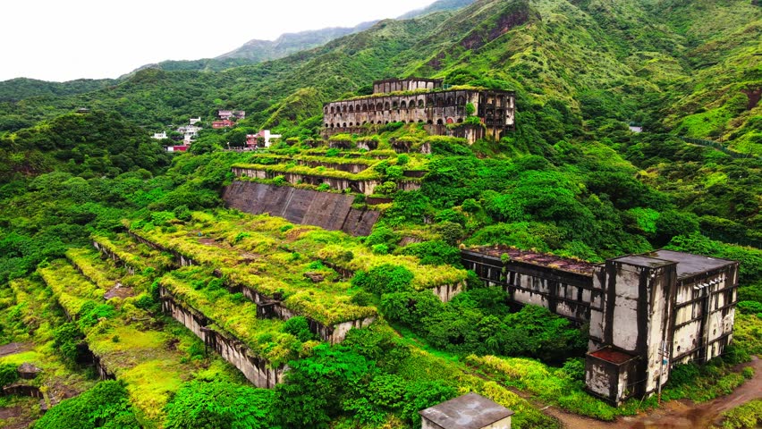 The Thirteen Levels, the old copper refinery ruins is also called “the Potala Palace of Mountain Mines in Taipei Taiwan
