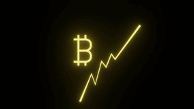  Cryptocurrency Digital Neon crypto icon digital marketing bitcoin logo B