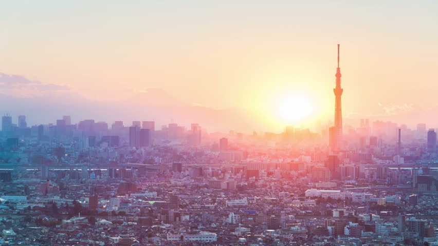 Tokyo City And Tokyo Skytree Stock Footage Video 100 Royalty Free 3417275 Shutterstock