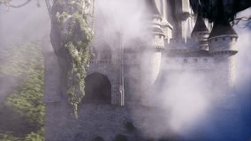 fantasy fairytale flying rocks with castle. Realistic 4k animation. - Powered by Shutterstock - Get 15% off with code: PIKWIZARD15