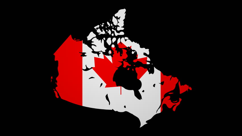 Canada Map And Flag Fluttering Canada Map Flag Animation Stock Footage Video (100%  Royalty-Free) 3417464 | Shutterstock