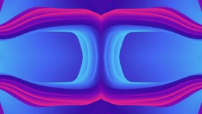 Abstract Kaleidoscope Background. Motion Graphics Pattern.  Futuristic audiovisual vj seamless loop. 4K Fractal Animation Footage