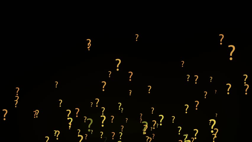 Question Mark Background. Flying Through Glowing Multiple Color Question Mark Royalty-Free Stock Footage #3417817657