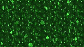 St Patricks CLOVER Loop Tile Falling Background. This St Patricks day 3d animation is loopable and tileable. - Powered by Shutterstock - Get 15% off with code: PIKWIZARD15