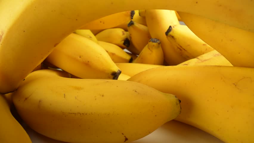 Fresh Cavendish Banana Yellow fruits Royalty-Free Stock Footage #3418157719
