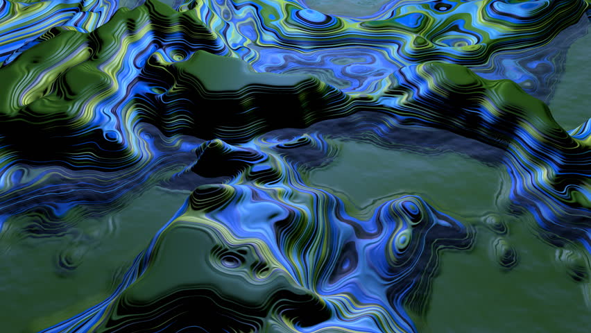 Alien Landscape: Liquid Methane On Stock Footage Video (100% Royalty ...