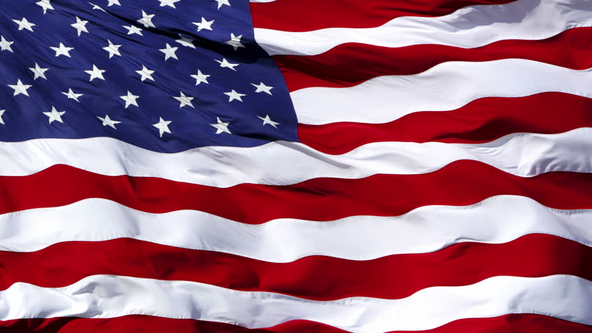 American Flag: Usa Flag Waving. Stock Footage Video (100% ...