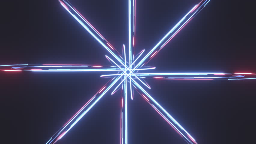 Hypno flower for motion graphic, concert background, video background