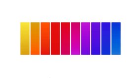 Color bars lengthen and narrow respectively.