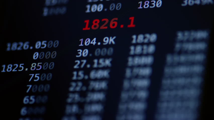 Stock ticker, stocks trading at the same time, trading session and price change, close up shot. Stock and money market concepts. Royalty-Free Stock Footage #3418669755