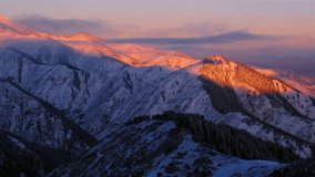 Wonderful view of snow-capped mountains at sunrise - Powered by Shutterstock - Get 15% off with code: PIKWIZARD15