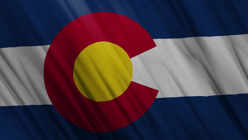 Colorado Waving Flag. National 3d Colorado Flag Waving. Colorado Flag 4k Resolution Background. Colorado Flag Closeup