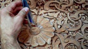 Wood Carving art 4k video