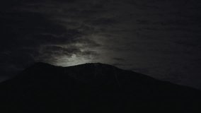 Full moon rising long shot time lapse  at Wank 1780m with Wankhaus in the Estergebirge Garmisch-Partenkirchen  Bavaria Germany - Powered by Shutterstock - Get 15% off with code: PIKWIZARD15