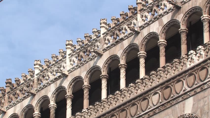 Medium Shot of Palacio de Correos de Mexico, Palacio Postal in Ciudad de Mexico
