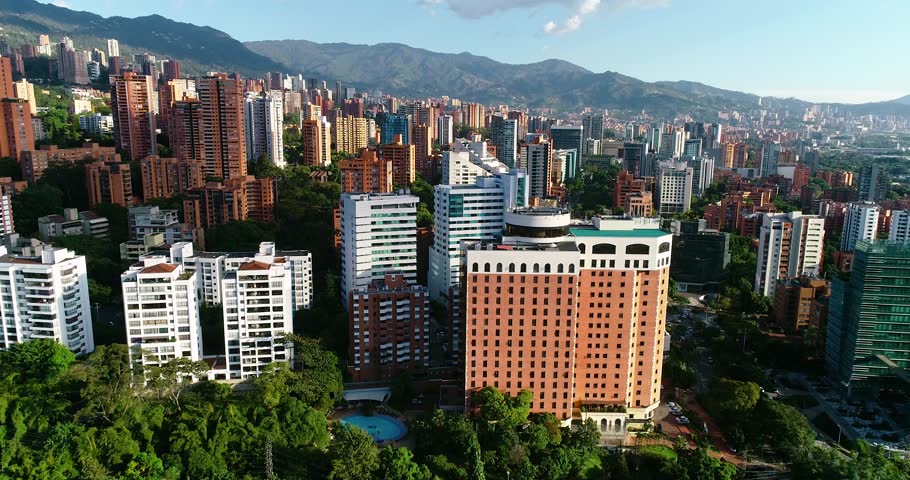 City in motion Medellin, Colombia.