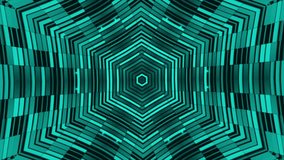 kaleidoscope Turquoise Teal Neon Lights lamps wall stage backlight show technology Background: Captivating Fusion of Elegance and Vibrancy vj loop animation  Urban futuristic Visuals empty backdrop 4k - Powered by Shutterstock - Get 15% off with code: PIKWIZARD15