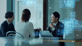 Group of business people meeting in office and digital technology concept. - Powered by Shutterstock - Get 15% off with code: PIKWIZARD15