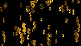 Spinning US dollar falling on black background, Currency, Economy or investment - Powered by Shutterstock - Get 15% off with code: PIKWIZARD15