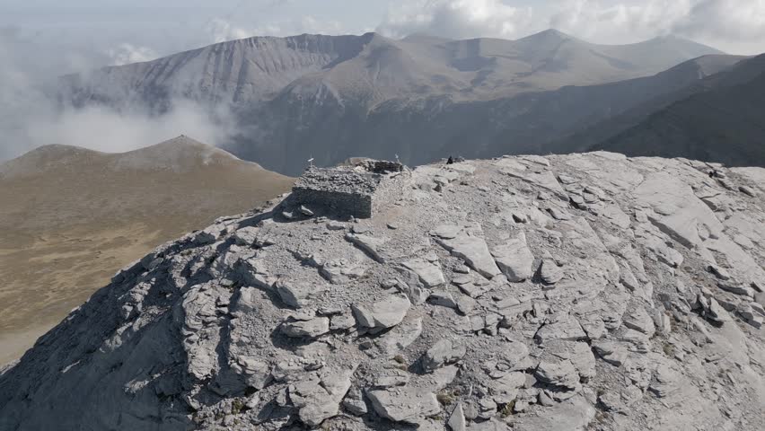 Aerial footage over the chapel at Olympus Mount